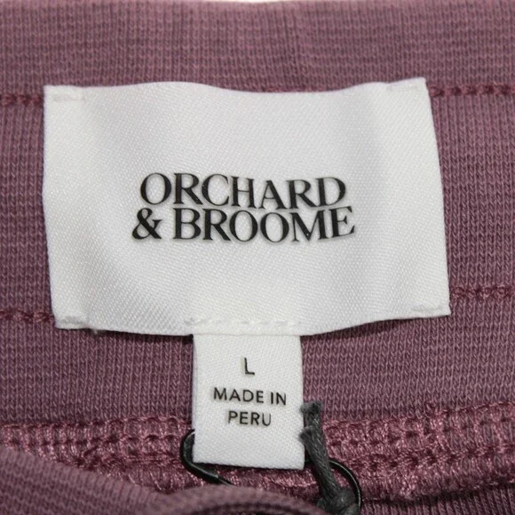 Orchard & Broome NWT Canal Joggers / Sweatpants Size L US In Mulberry Purple